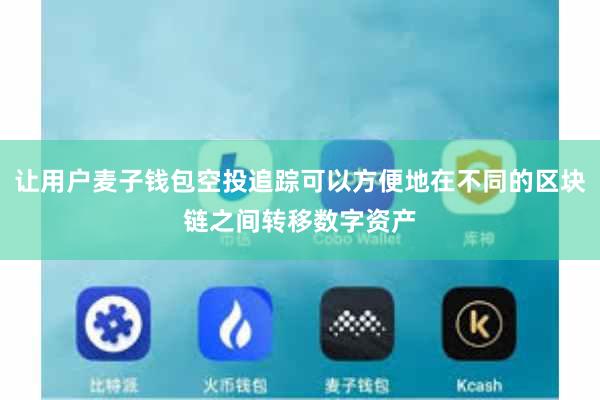 让用户麦子钱包空投追踪可以方便地在不同的区块链之间转移数字资产